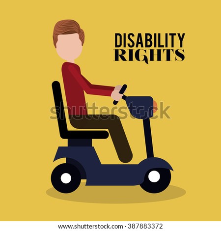 disability rights design, vector illustration eps10 graphic 