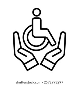 Disability Rights Icon Element For Design