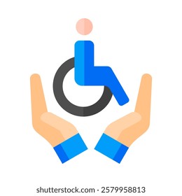 Disability Rights Icon Element For Design