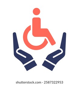 Disability Rights Icon Element For Design