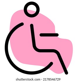 Disability section for the physically challenged people at restaurant