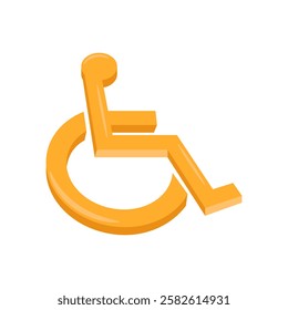 Disability, Sign, Disability Vector Illustration Isolated