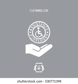 Disability support services - Minimal icon