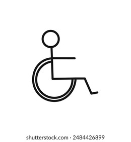 Colección de conjunto de Vector de iconos de silla de ruedas para Web