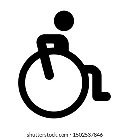 disability wheelchair accessibility icon vector
