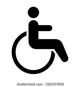 disability wheelchair accessibility icon vector