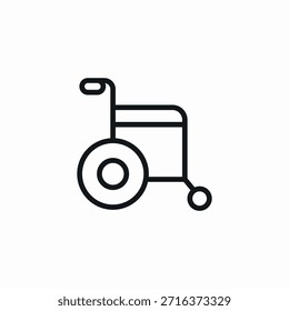 disability wheelchair icon sign vector