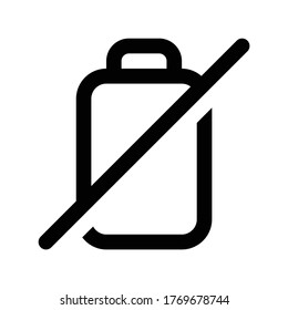 Desactivar el diseño de la plantilla de logotipos de iconos de la batería