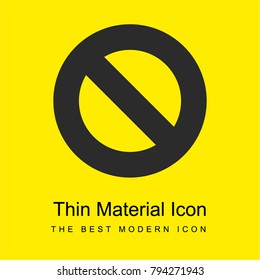 Disable bright yellow material minimal icon or logo design