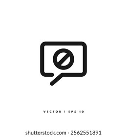 Disable Chat Icon. Editable Stroke