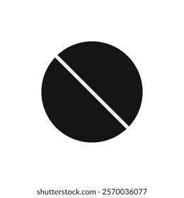 Disable icon Flat simple outline set