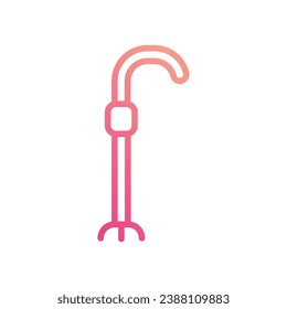 Desactivar el icono aislar la ilustración de material vectorial de fondo blanco.