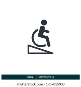 Disable icon symbol design element vector logo template eps 10 