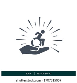 Deshabilitar icono símbolo diseño elemento vectorial logo de plantilla 10 