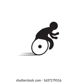 Disable icon and symbol logo template vector