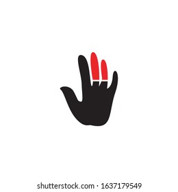 Disable icon and symbol logo template vector
