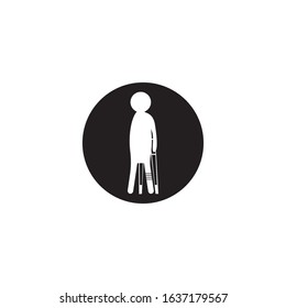 Disable icon and symbol logo template vector