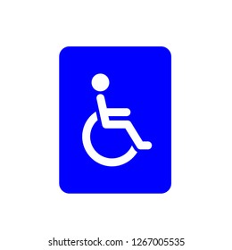 Disable Icon. Wheel Chair Vector. Disabled Signage. Priority Person Symbol . Hospital Facility Logo Template. Medical Support Illustration.
Special Rest Room for Disable. 