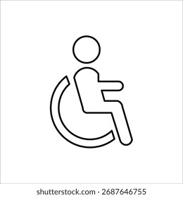 disable icons. simple line vector