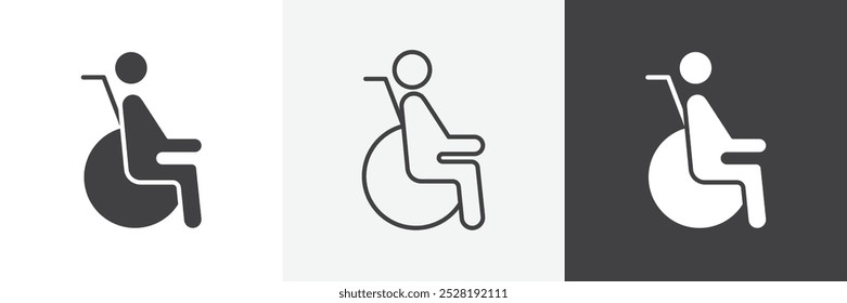 Symbol deaktivieren.Trendige moderne, flache, lineare Vektorgrafik auf weißem Hintergrund.
