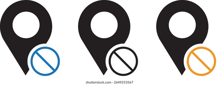 Deshabilitar el icono de ubicación en el símbolo de fondo blanco,
