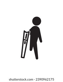 disable man icon, vector best flat icon.