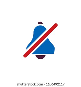 Disable Notification Logo Icon Design