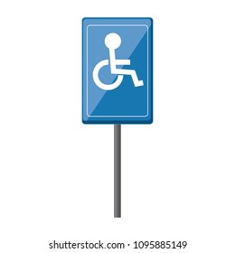 Disable Parking Zone Sign design