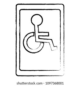 Disable Parking Zone Sign design