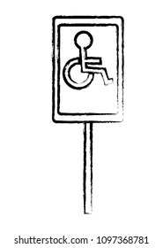 Disable Parking Zone Sign design