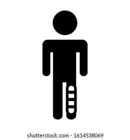 disable people icon isolated sign symbol vector illustration - high quality black style vector icons
