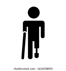 disable people icon isolated sign symbol vector illustration - high quality black style vector icons
