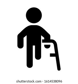 disable people icon isolated sign symbol vector illustration - high quality black style vector icons
