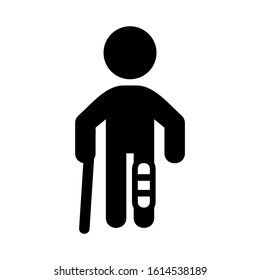 disable people icon isolated sign symbol vector illustration - high quality black style vector icons
