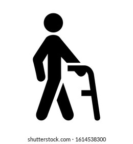 disable people icon isolated sign symbol vector illustration - high quality black style vector icons
