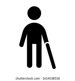 disable people icon isolated sign symbol vector illustration - high quality black style vector icons
