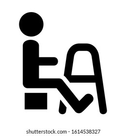 disable people icon isolated sign symbol vector illustration - high quality black style vector icons
