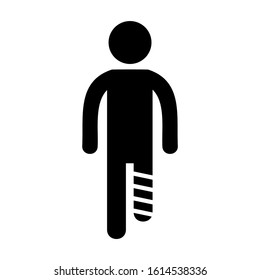 disable people icon isolated sign symbol vector illustration - high quality black style vector icons
