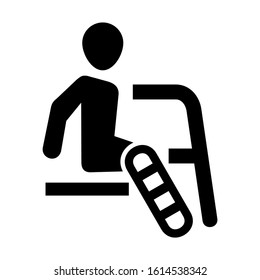 disable people icon isolated sign symbol vector illustration - high quality black style vector icons
