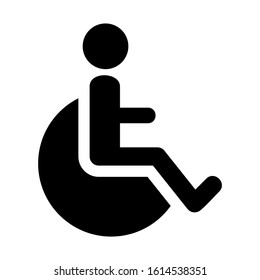 disable people icon isolated sign symbol vector illustration - high quality black style vector icons
