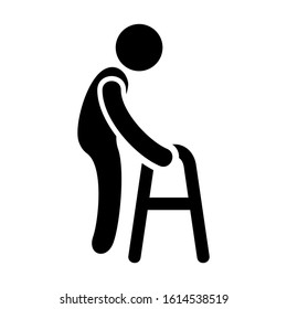 disable people icon isolated sign symbol vector illustration - high quality black style vector icons
