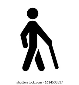 disable people icon isolated sign symbol vector illustration - high quality black style vector icons
