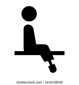 disable people icon isolated sign symbol vector illustration - high quality black style vector icons
