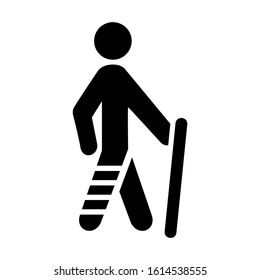 disable people icon isolated sign symbol vector illustration - high quality black style vector icons
