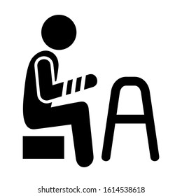 disable people icon isolated sign symbol vector illustration - high quality black style vector icons
