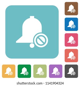 Disable reminder white flat icons on color rounded square backgrounds