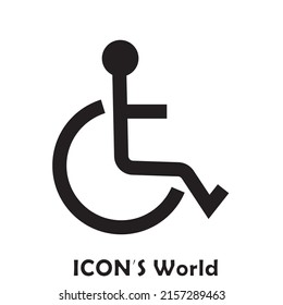 Disable sign. Vector illustration eps10.