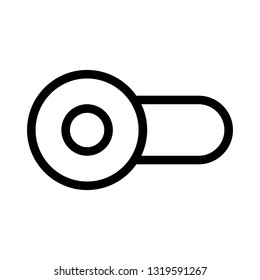 disable toggle slider isolated in white background