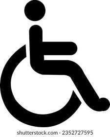 Disable toilet symbol special need vector icon