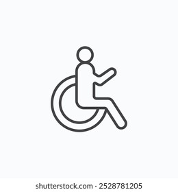 Disable vector flat icon set.eps